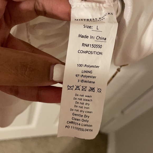 Mistressrocks white suede dress - Picture 6 of 6